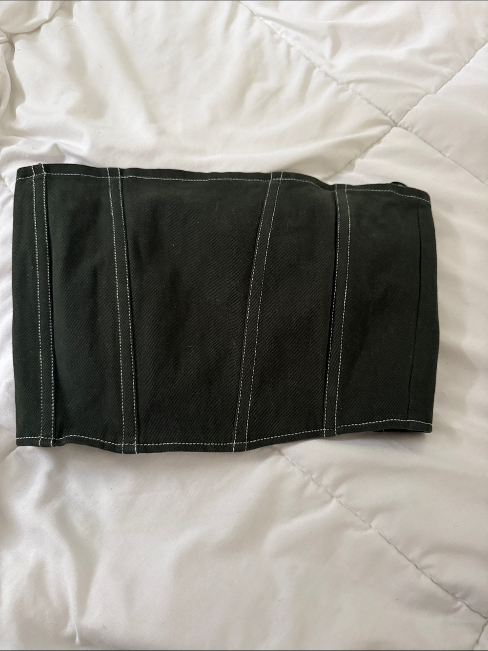 Women’s green corset top